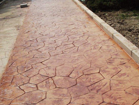 彩色压印混凝土路面