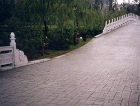 彩色压印混凝土路面