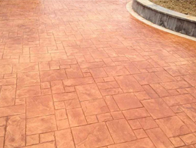 彩色压印混凝土路面