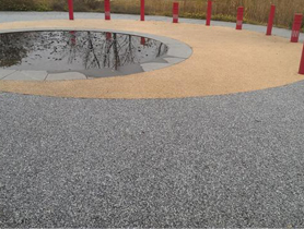 露骨料透水混凝凝土路面