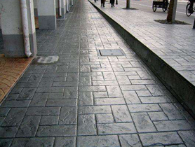 彩色压印混凝土路面