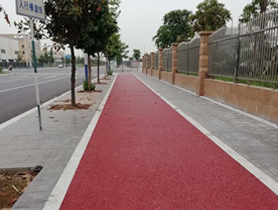 彩色透水混凝土路面